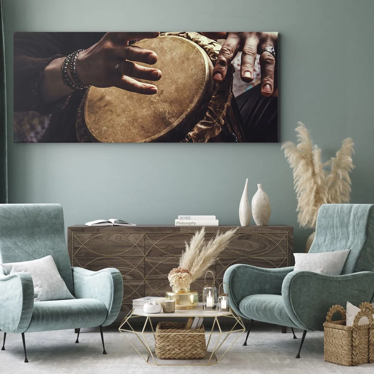 Vászonkép - A szív ritmusában - 100x40 cm