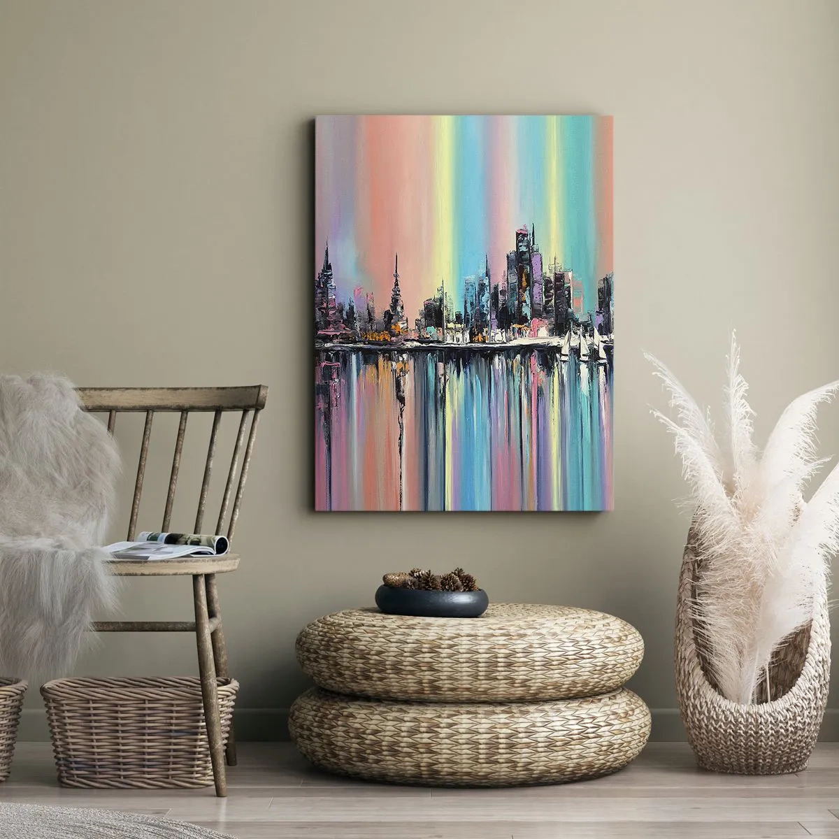 Vászonkép - Lejönni az éjszaka fényében - 55x100 cm