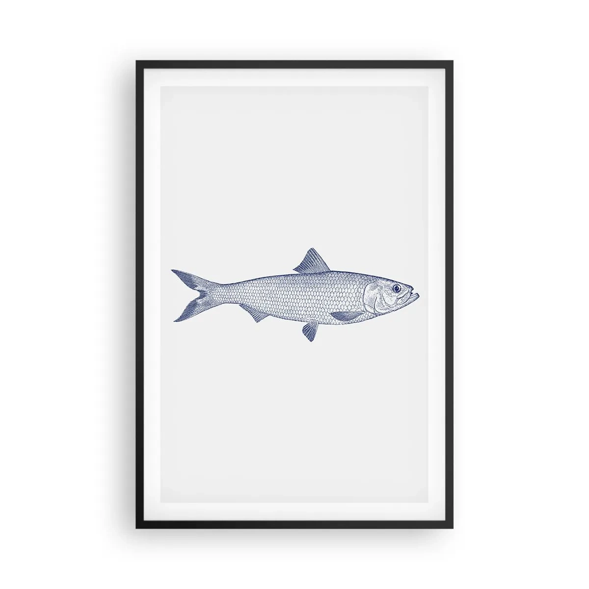 Poszter fehér keretben - Üdvözlet az északi tengerektől - 61x91 cm