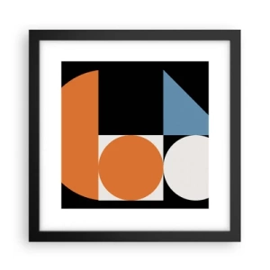 Poszter fehér keretben - Képletes rendszer - 30x30 cm