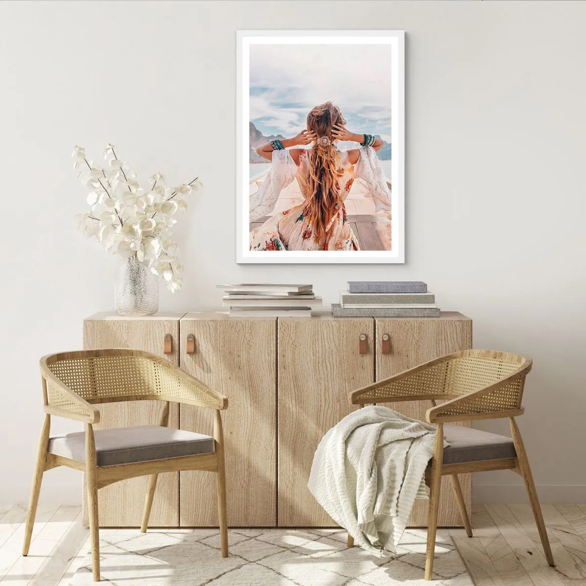 Poszter fekete keretben - Az út a boldogság felé  - 50x70 cm