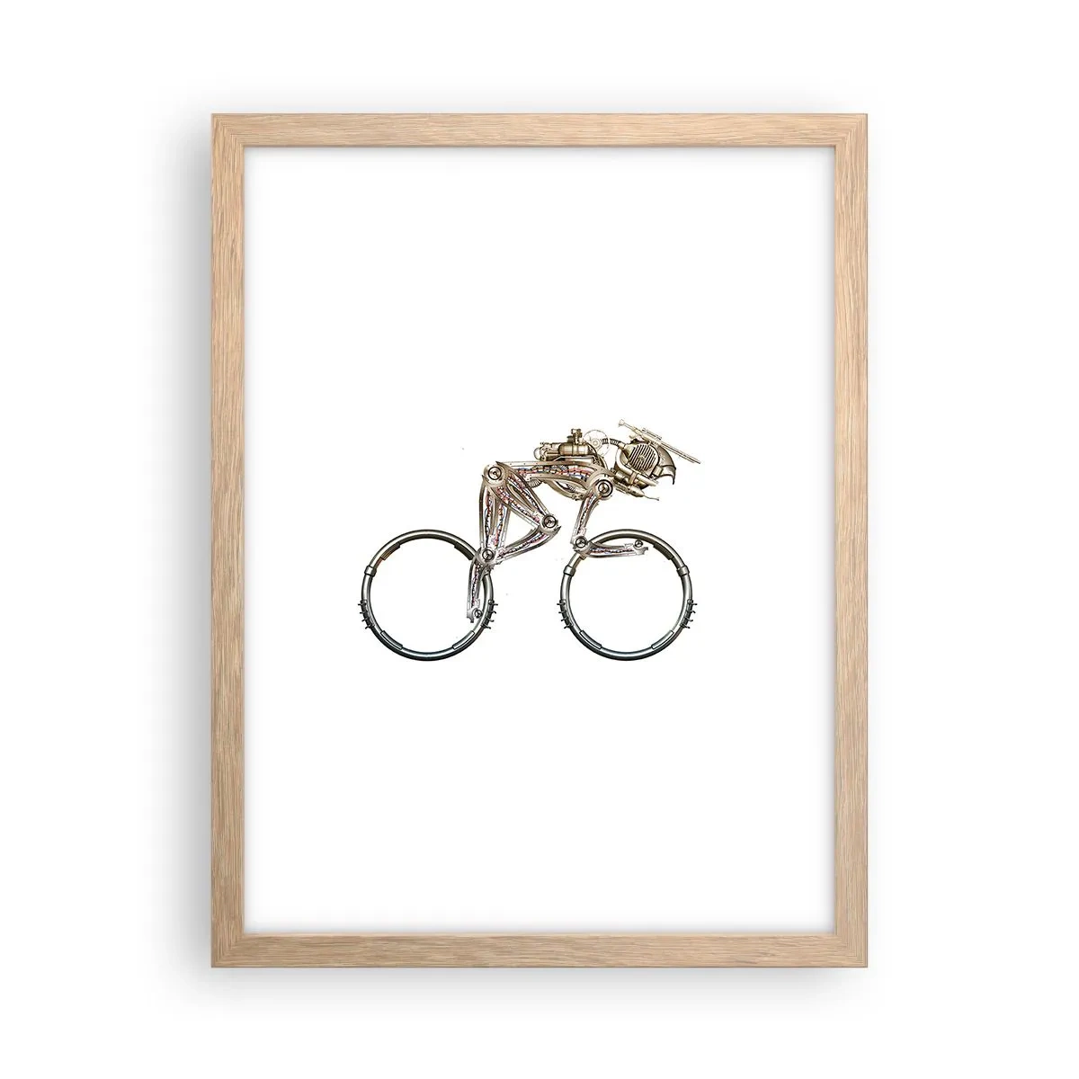 Poszter világos tölgy keretben - Remek gép - 30x40 cm