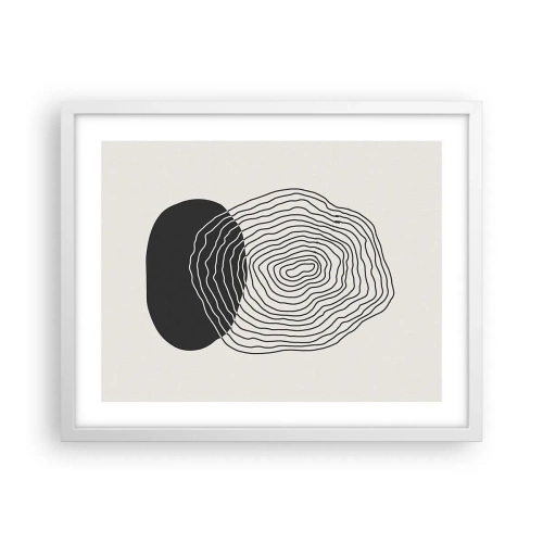 Poszter fekete keretben - Létezés és rángatózás - 50x40 cm