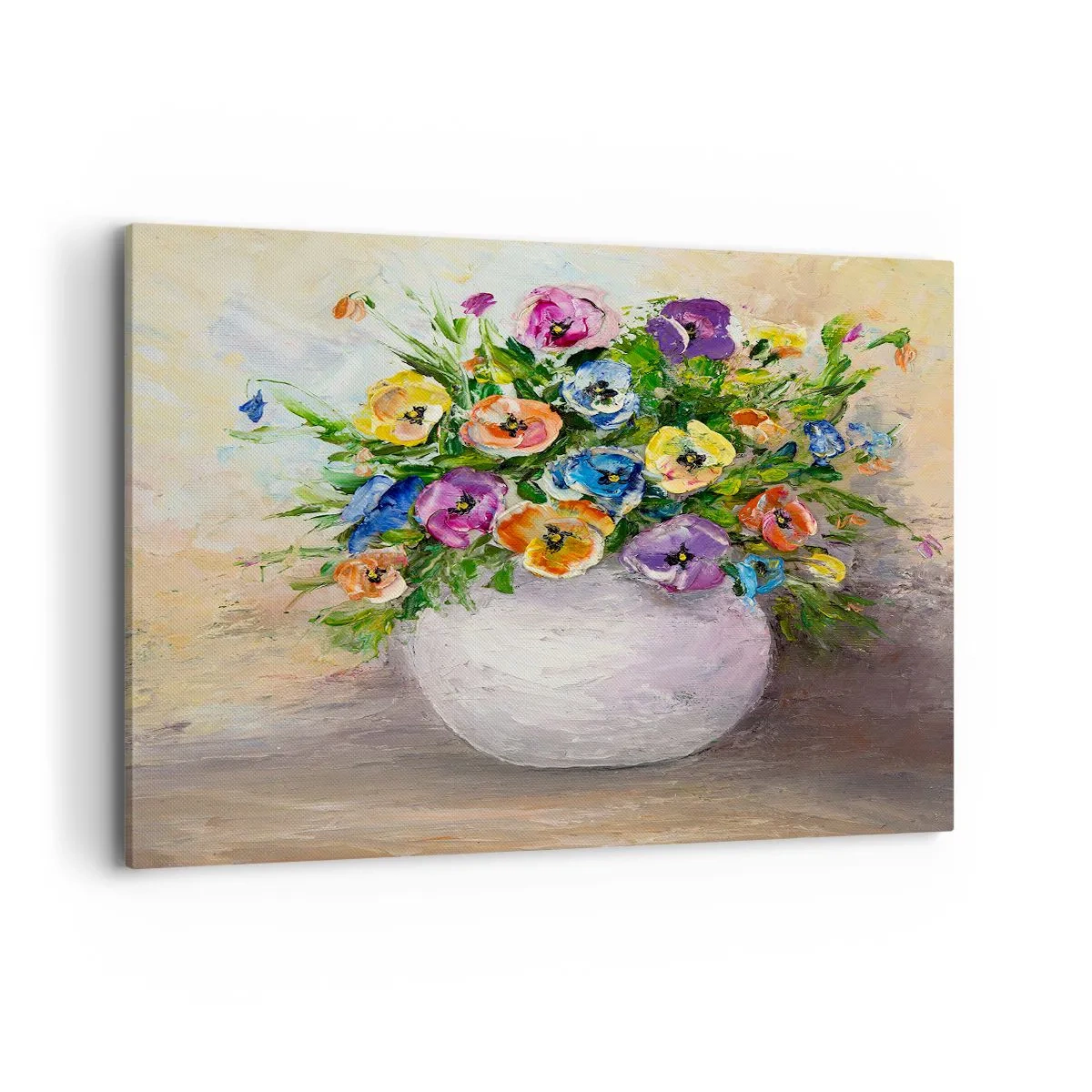 Vászonkép - Csendélet fehér vázával - 120x80 cm