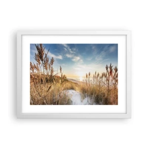 Poszter fekete keretben - Északi strand - 40x30 cm