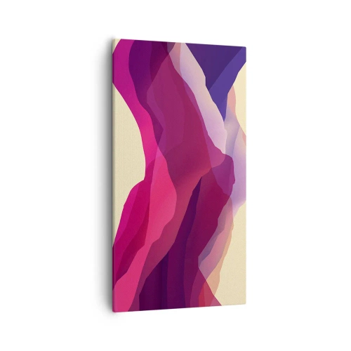 Vászonkép - Bíbor hullámok - 55x100 cm