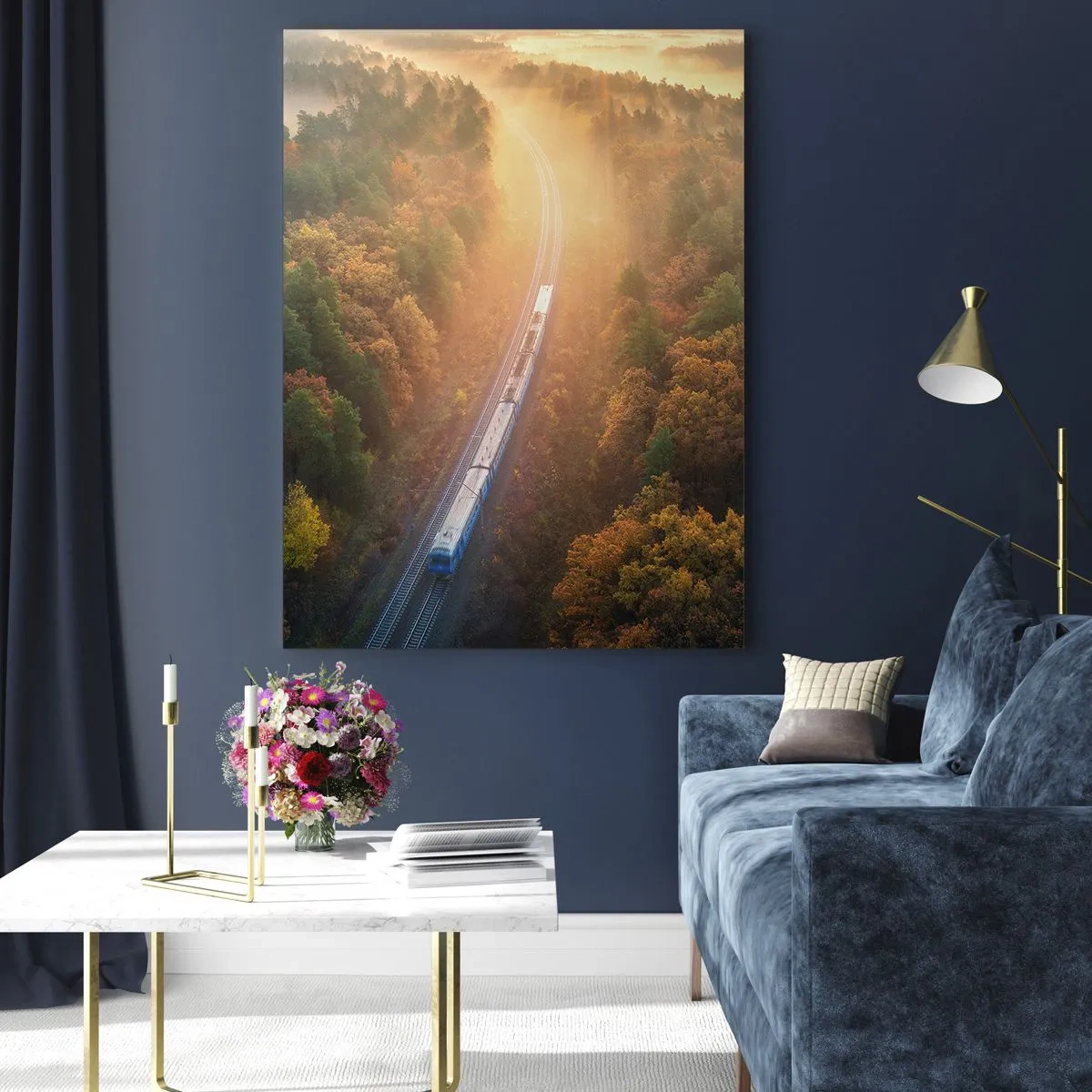 Üveg kép - Őszi utazás - 80x120 cm