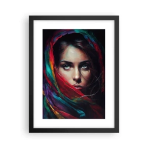 Poszter fehér keretben - Zöld szemű rejtély - 30x40 cm