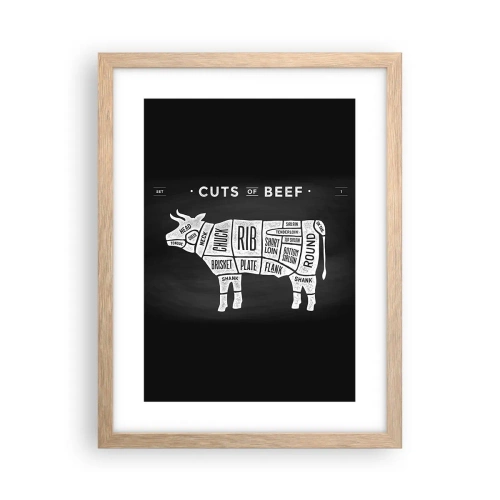 Poszter világos tölgy keretben - Mészáros ábécéskönyve - 30x40 cm