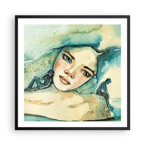 Poszter fehér keretben - Am I blue? - 60x60 cm