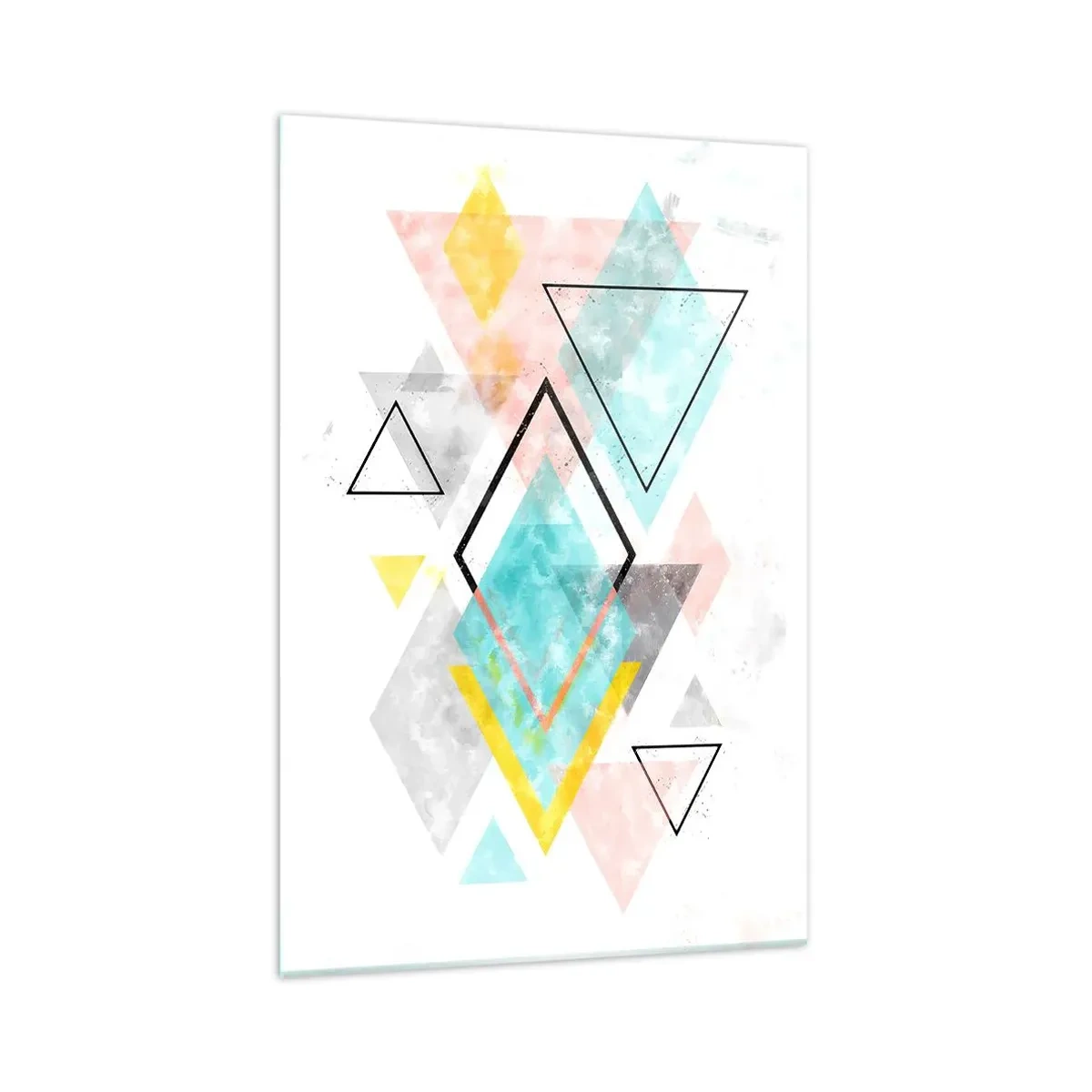 Üveg kép - Geometriai játék - 70x100 cm