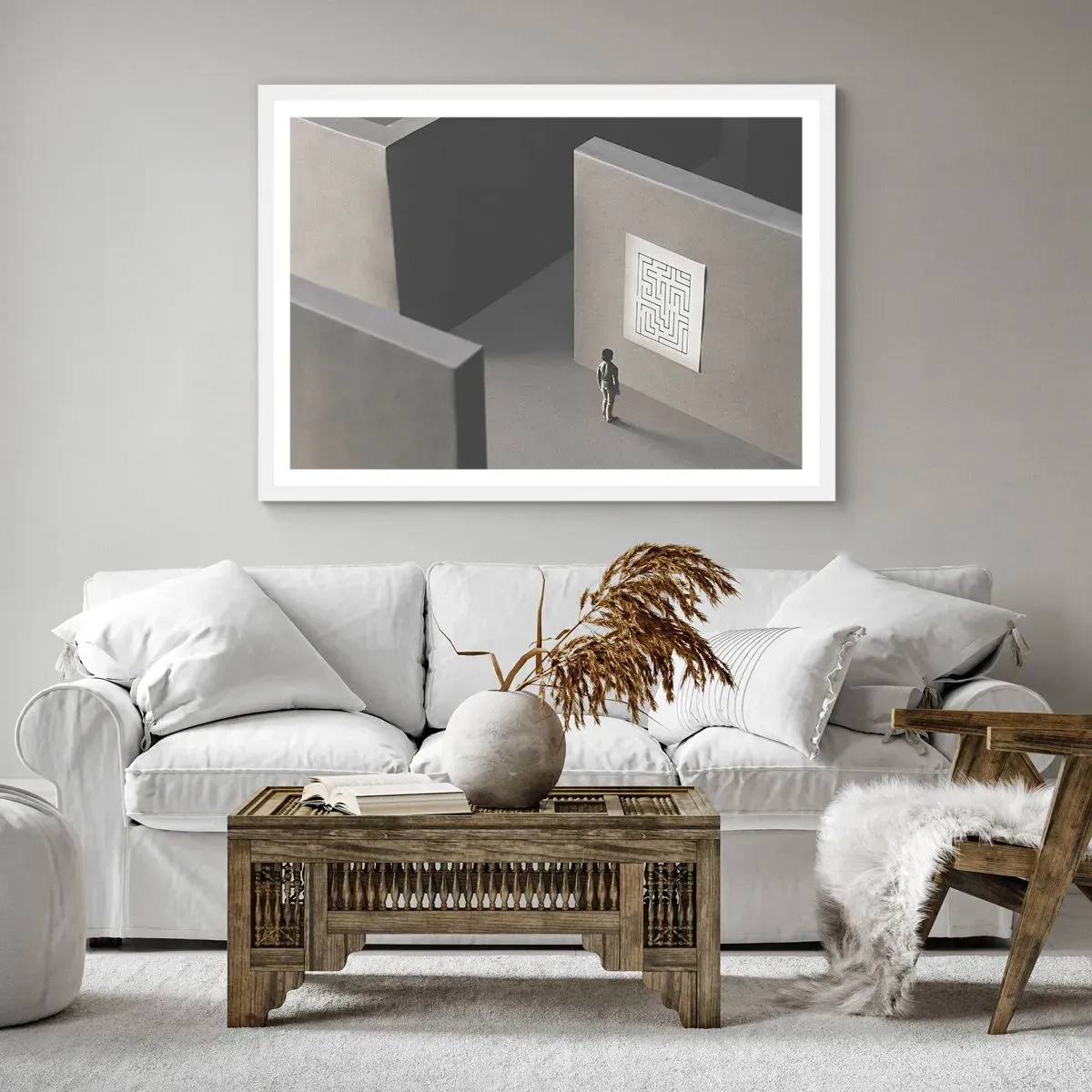 Poszter fekete keretben - De én hol vagyok? - 70x50 cm