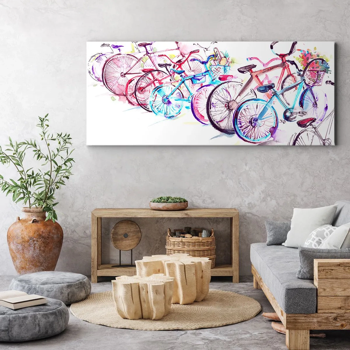 Vászonkép - Az Antymoto klub gyűlése - 160x50 cm