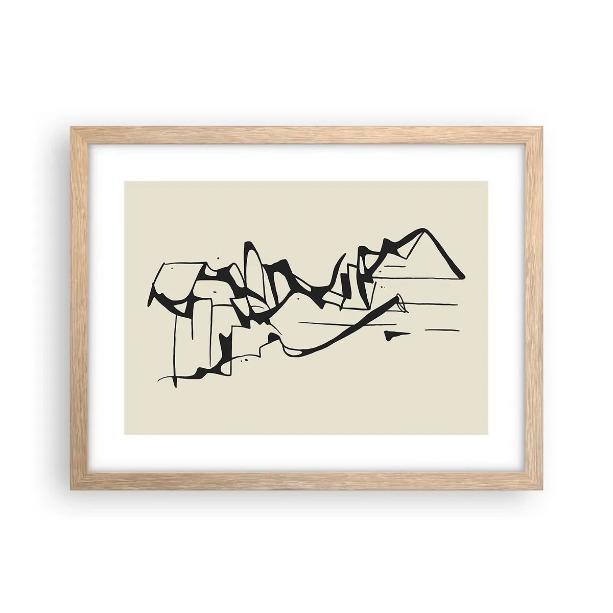 Poszter világos tölgy keretben - Lehet egy táj - 40x30 cm