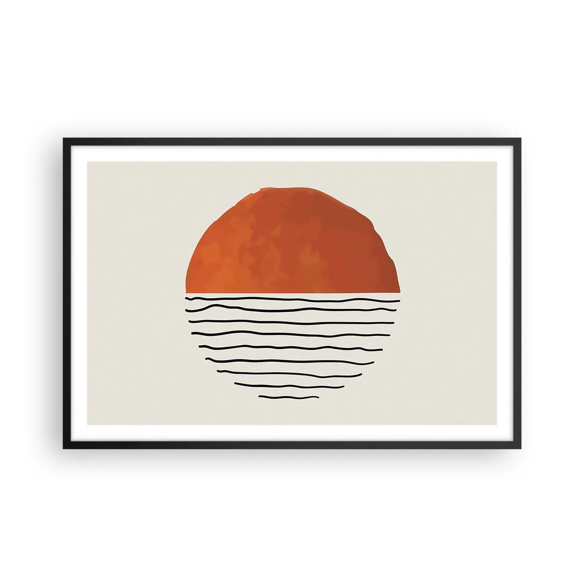 Poszter fehér keretben - Japán hangulatban - 91x61 cm