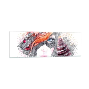 Üveg kép - Vele minden nap ünnep - 160x50 cm