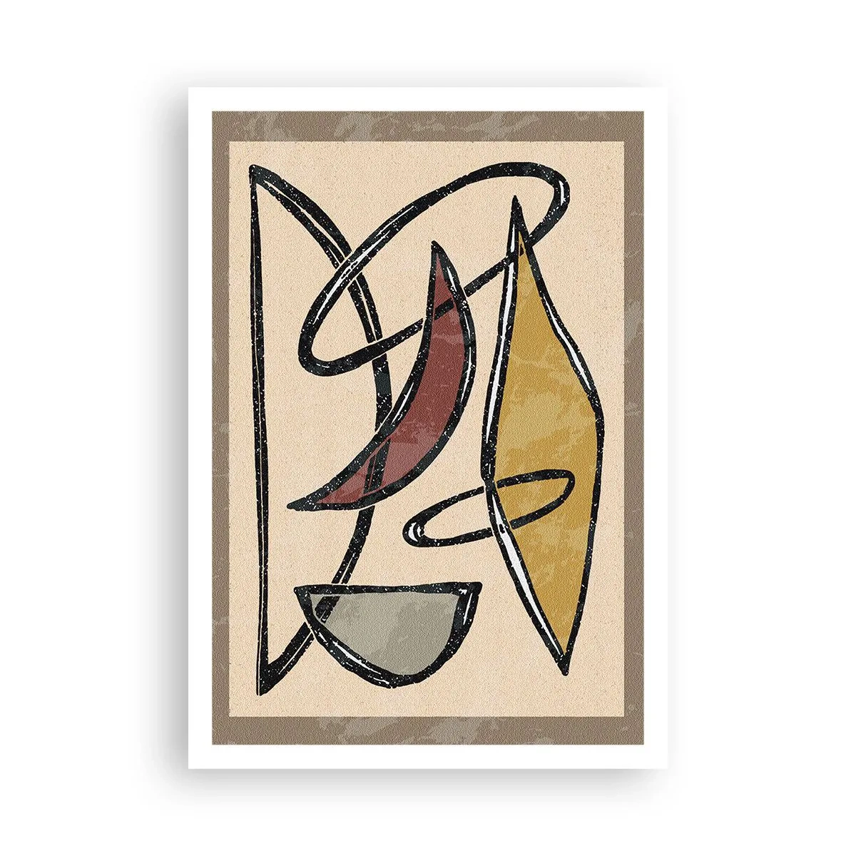 Poszter - Kompozíció - ívek és oválisok - 70x100 cm