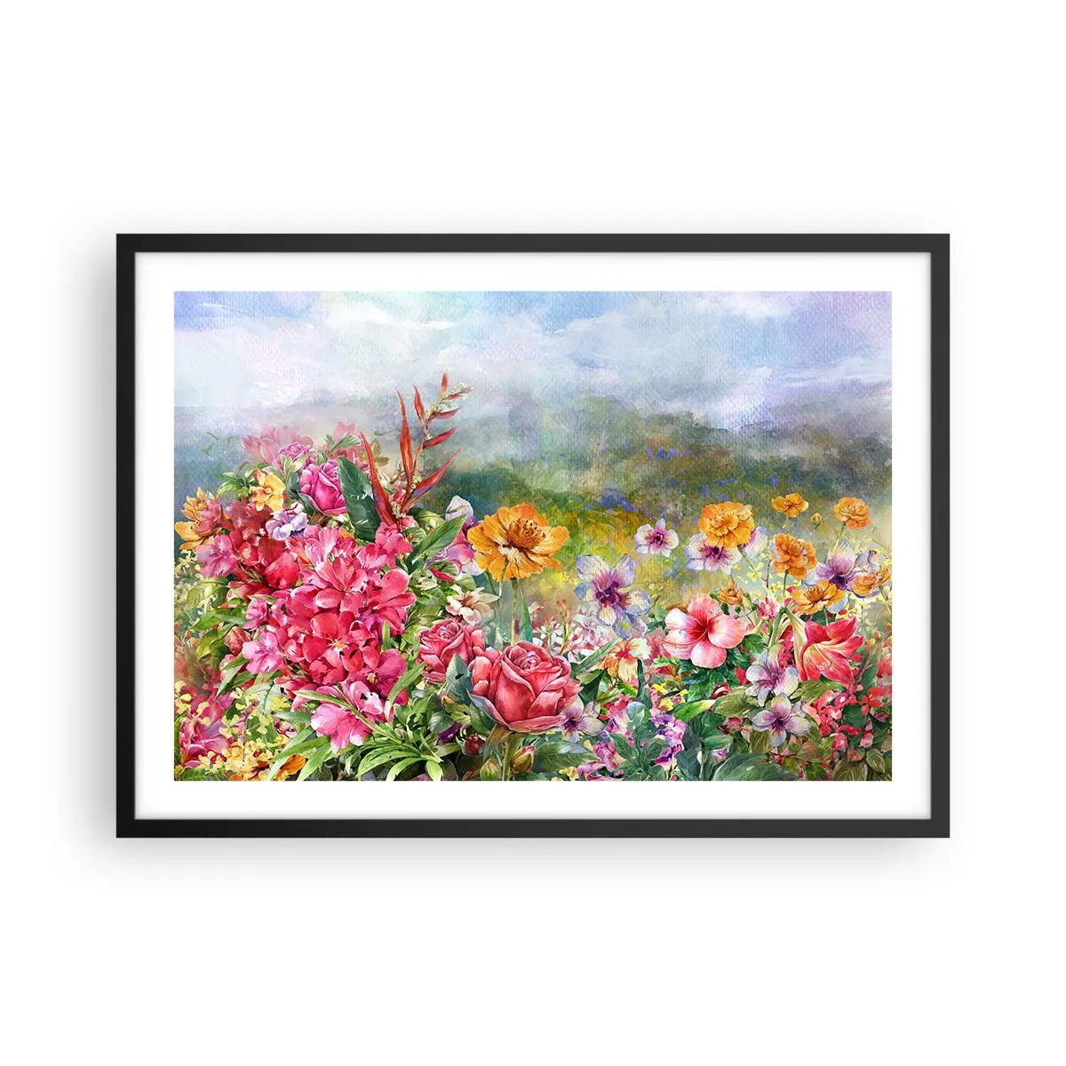 Poszter fehér keretben - A kert, amelyik megőrült - 70x50 cm