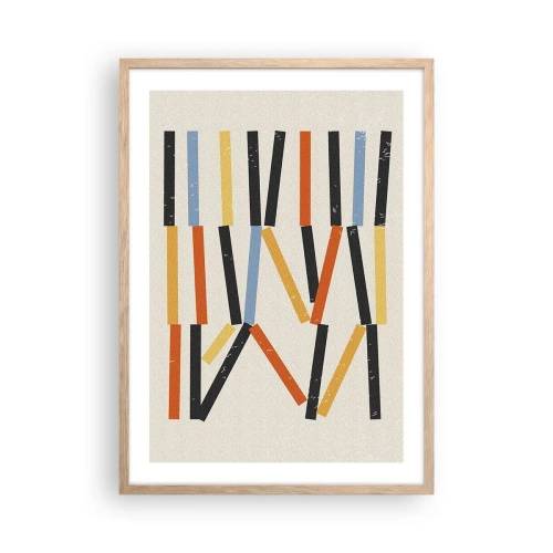 Poszter világos tölgy keretben - Vízszintes kompozíció - 50x70 cm