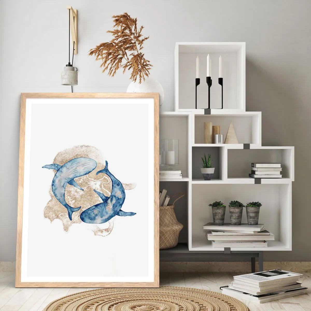 Poszter világos tölgy keretben - Barátság vagy szerelem? - 70x100 cm