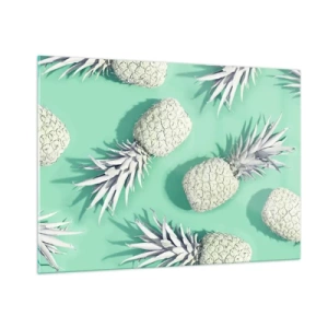 Üveg kép - jól megy a mentával - 100x70 cm