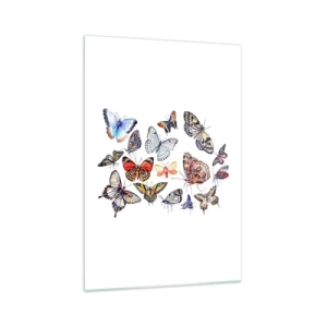 Üveg kép - Csipkés, színes raj - 70x100 cm