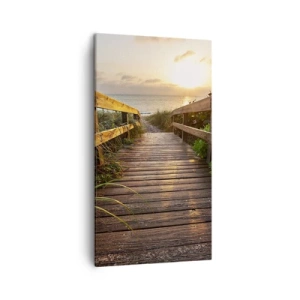 Vászonkép - És egyenesen a partra - 45x80 cm
