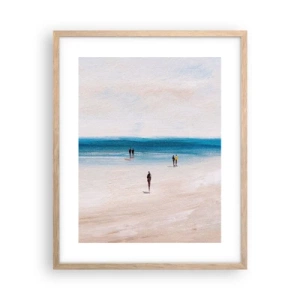 Poszter világos tölgy keretben - Természetes igény - 40x50 cm