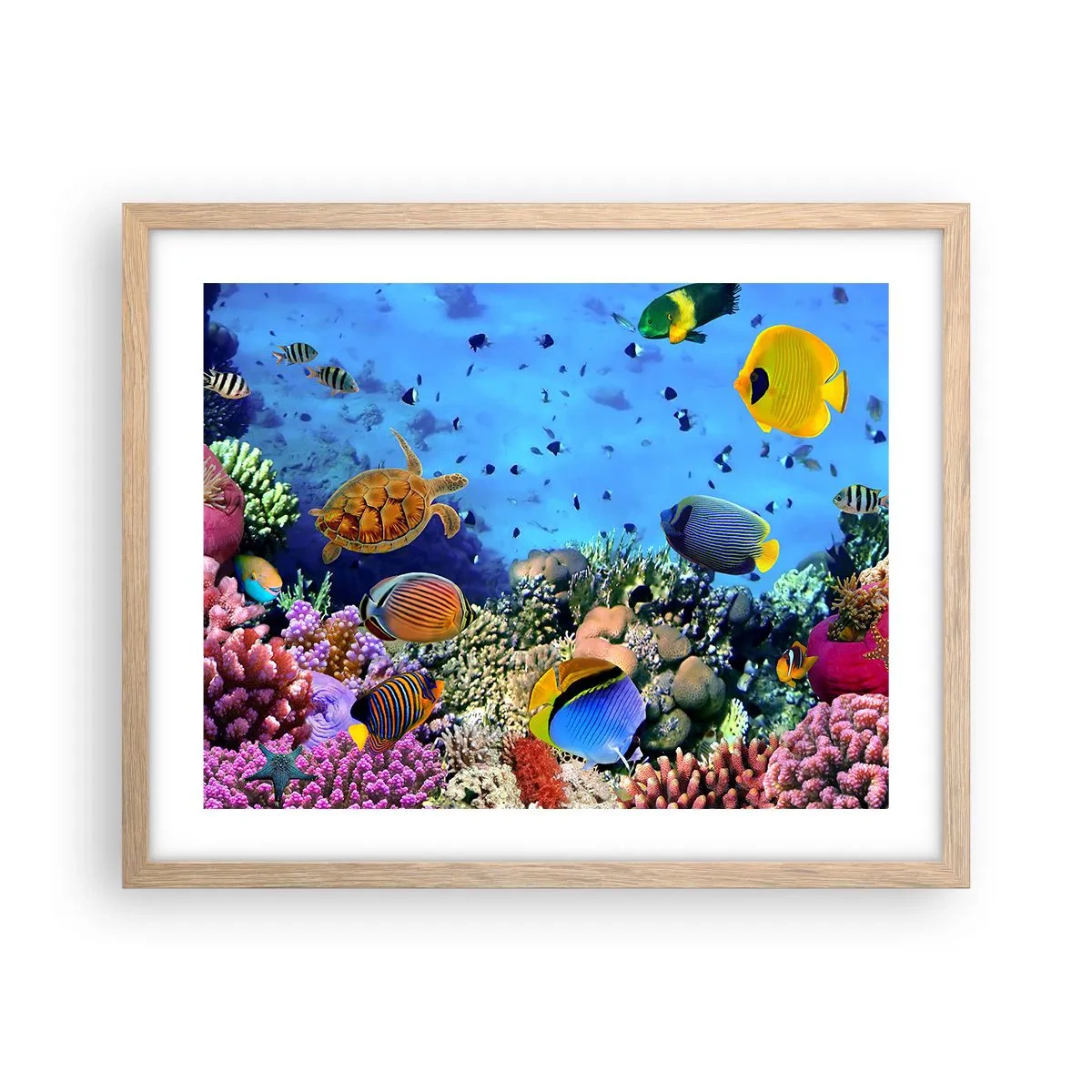 Poszter világos tölgy keretben - És mit tudunk az életről... - 50x40 cm