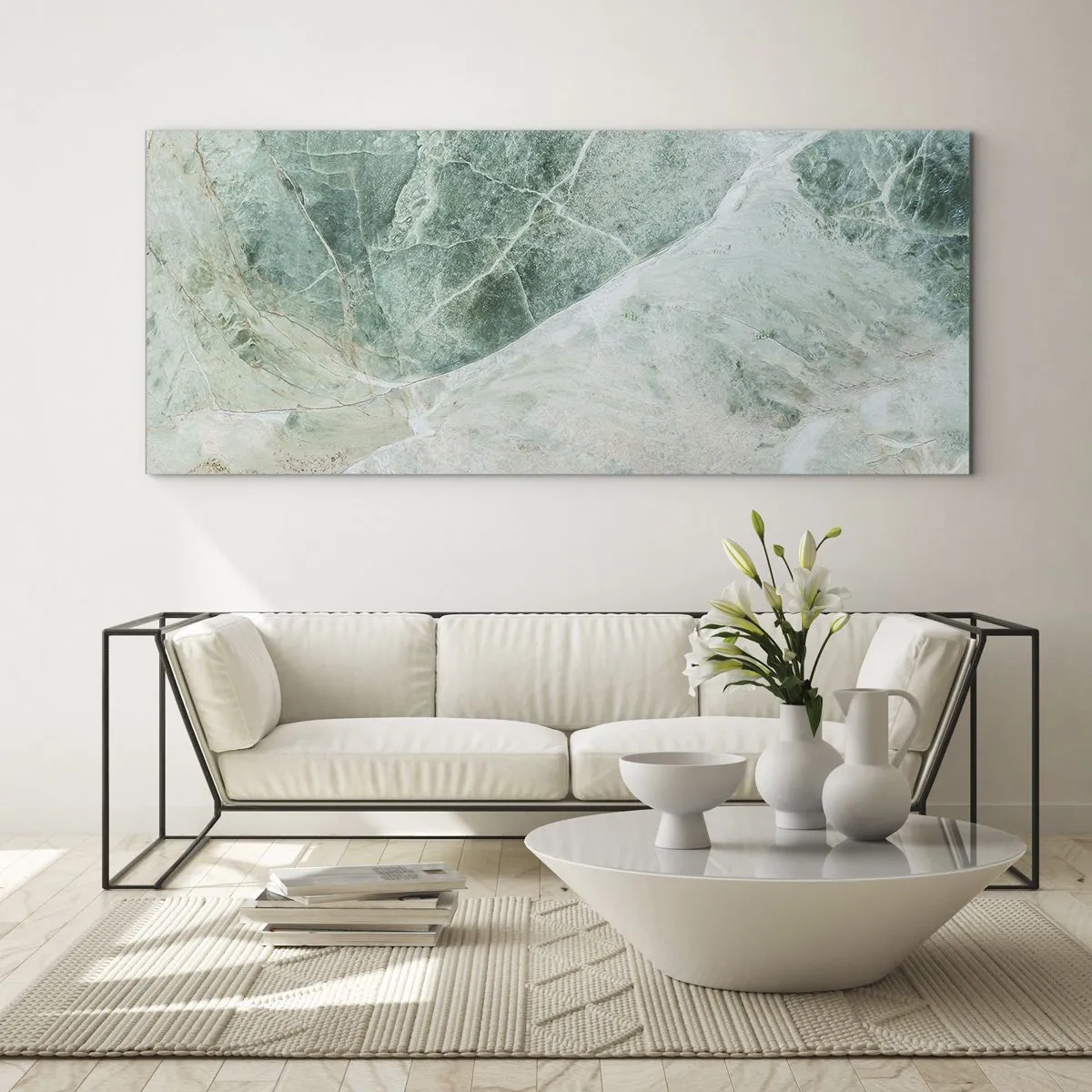 Üveg kép - A kő nemes hűvössége - 100x40 cm