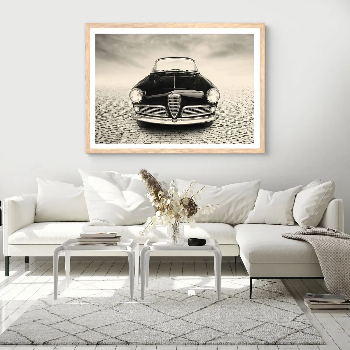 Poszter világos tölgy keretben - És hogy ne szeretnél engem? - 100x70 cm