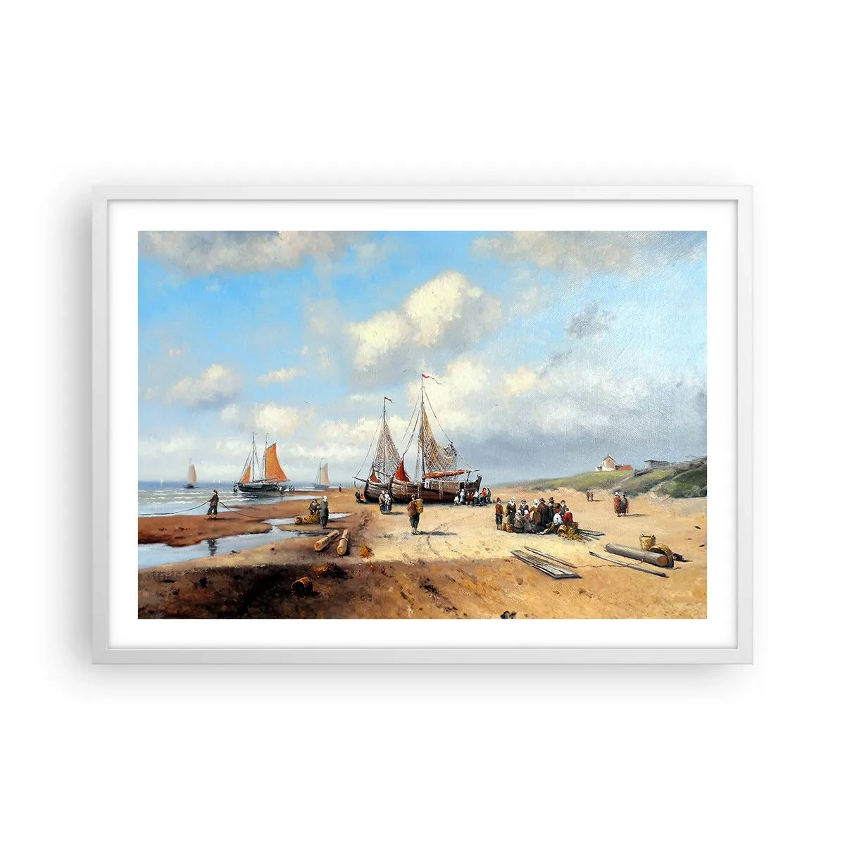 Poszter fekete keretben - Egy sikeres fogás után - 70x50 cm