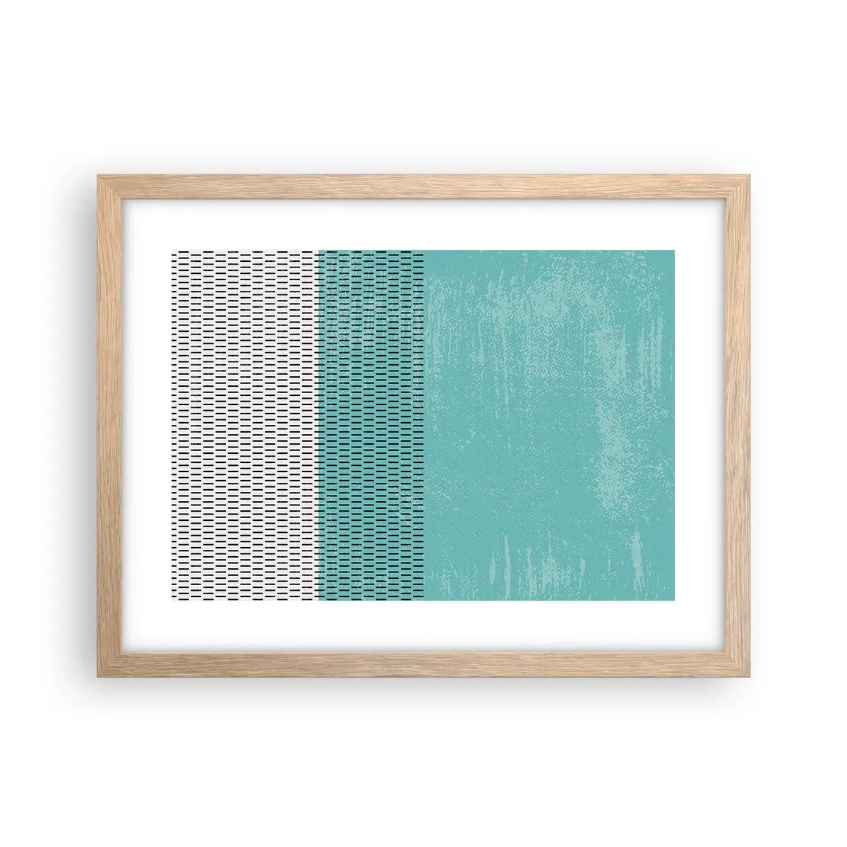 Poszter világos tölgy keretben - Kiegyensúlyozott kompozíció - 40x30 cm