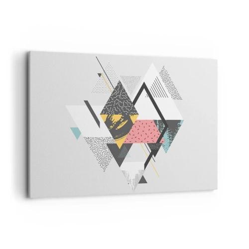 Vászonkép - Variáció háromszögön és rombuszon - 100x70 cm