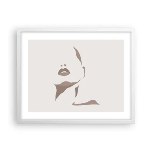 Poszter fekete keretben -  Fényből és árnyékból létrehozott - 50x40 cm