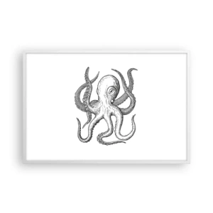 Poszter fekete keretben - Hullámokkal táncoló - 91x61 cm