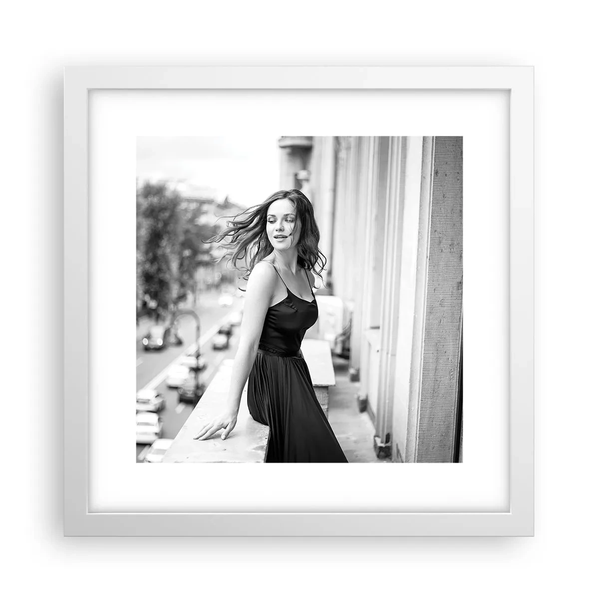 Poszter fekete keretben - Biztosan párizsi - 30x30 cm