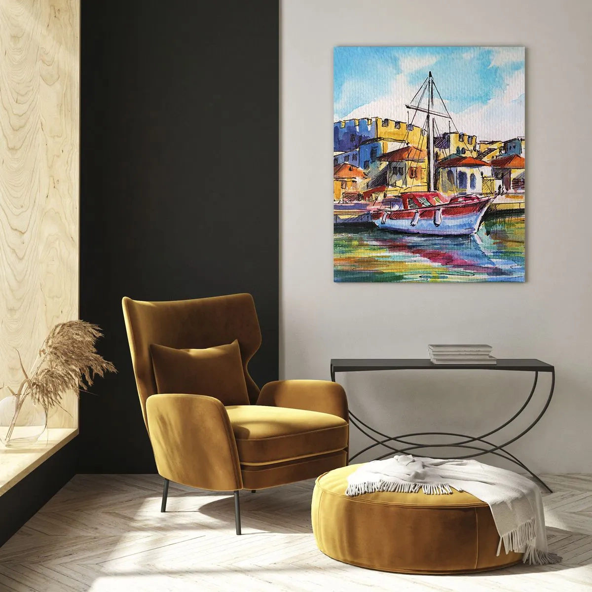 Üveg kép - Szivárványos délután - 50x70 cm