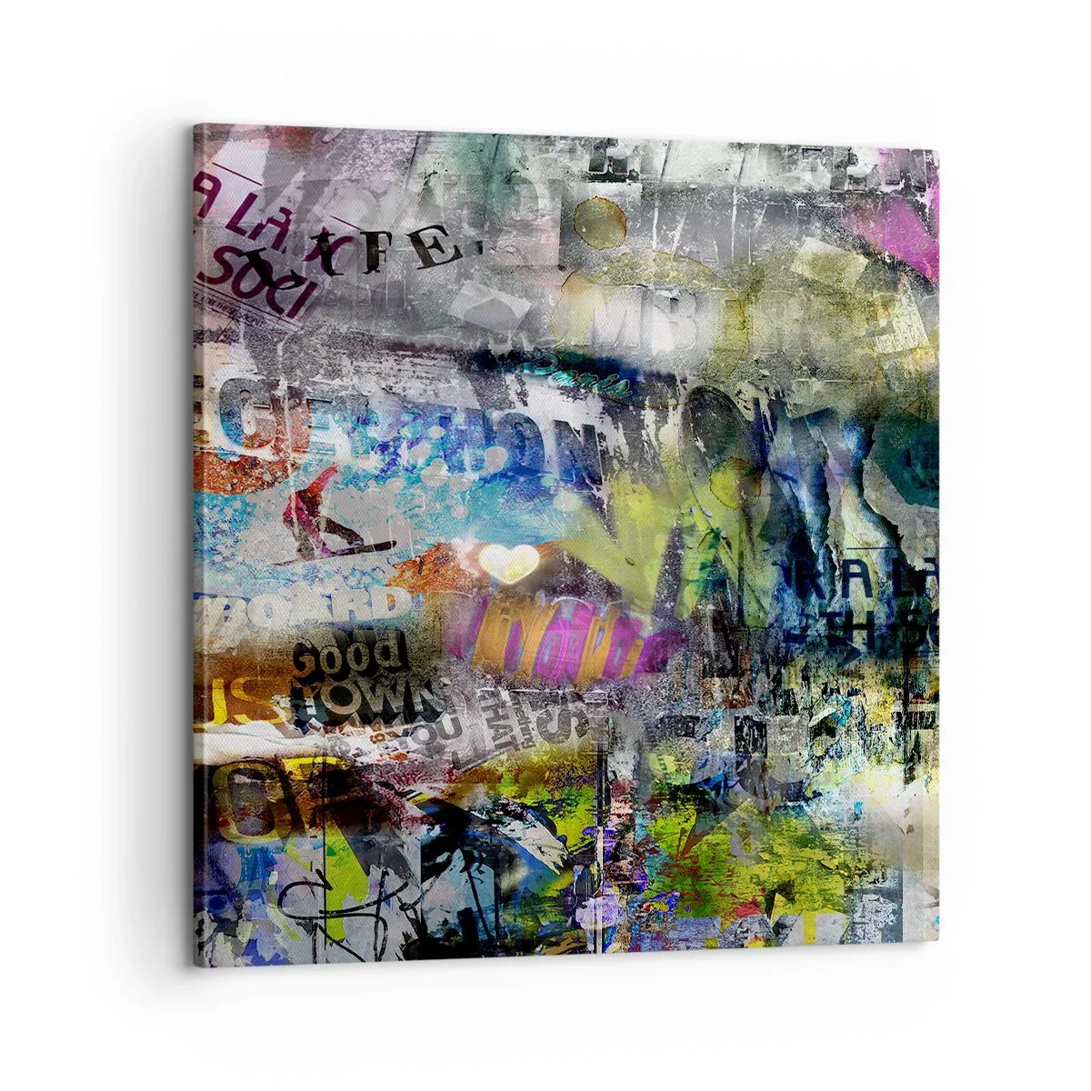 Vászonkép - Emlékek kollázsa - 60x60 cm