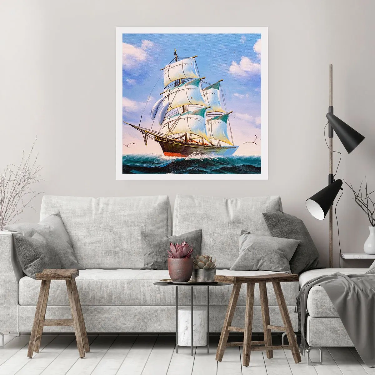 Poszter - Büszkén a széllel - 40x40 cm