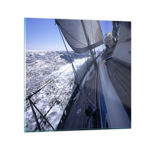 Üveg kép - Tudom, mit jelent madárnak lenni - 40x40 cm