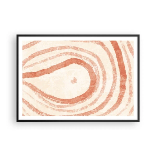 Poszter fehér keretben - Korallkörök - kompozíció - 100x70 cm