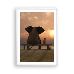 Poszter fekete keretben - Jó együtt hallgatni - 50x70 cm