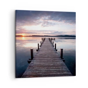 Vászonkép - Csendes határ a nappal és az éjszaka között - 60x60 cm