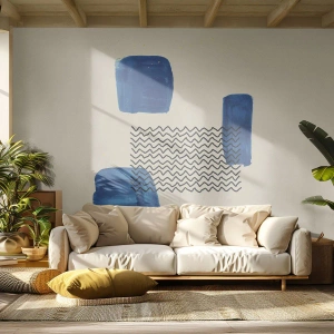 Öntapadós Fotótapéta Deluxe Sticker - Absztrakt kvartett - Absztrakció, Darab, Modern művészet. - 350x256 cm