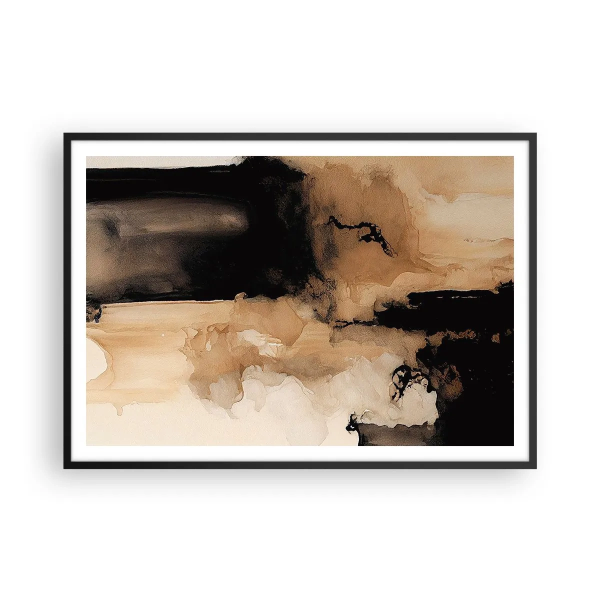 Poszter fehér keretben - Egy érdekes absztrakció - 100x70 cm