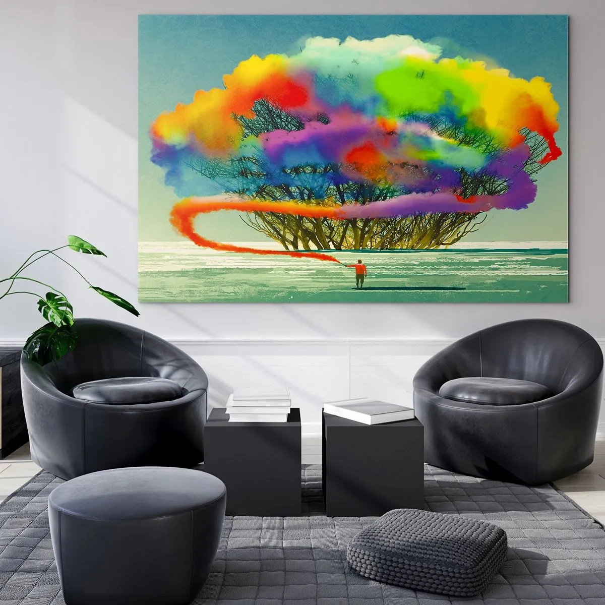 Üveg kép - Keltsd életre ezt a világot - 100x70 cm