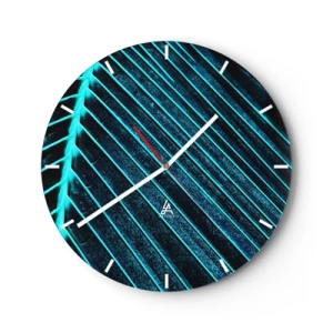 Falióra, Óra - A zöld textúrája - 40x40 cm