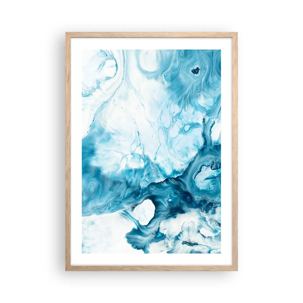 Poszter világos tölgy keretben - Kékség koncertje - 50x70 cm