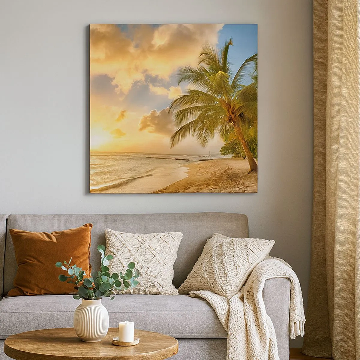 Vászonkép - Örök nyár, mindig vakáció - 30x30 cm